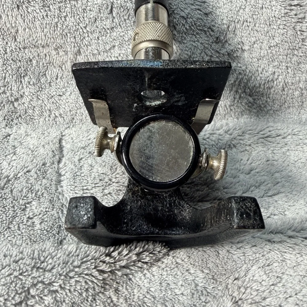 Vintage Microscope. Made in France, 6 Inches Tall By 3 Inches Wide
